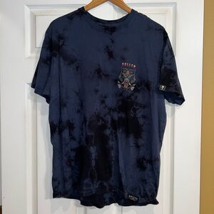 Sullen Men's Black Tie-Dye Shirt. Size large. EUC